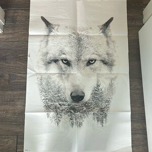 Wolf wall poster